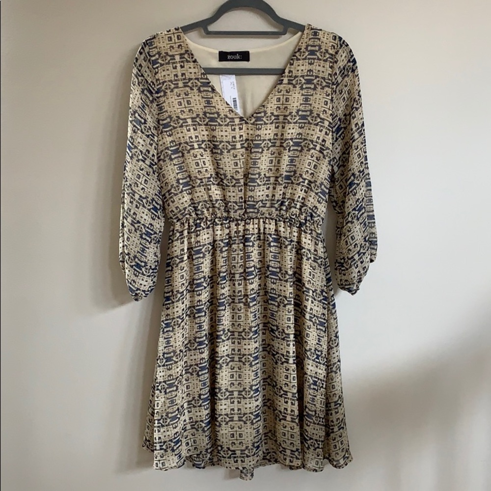 Zouk Jerrick Tribal Print Dress